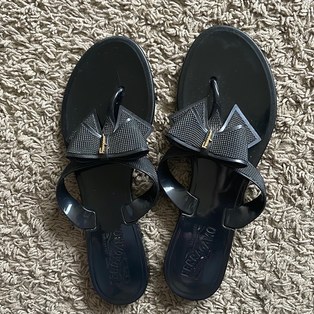 Black Ferragamo Sandals